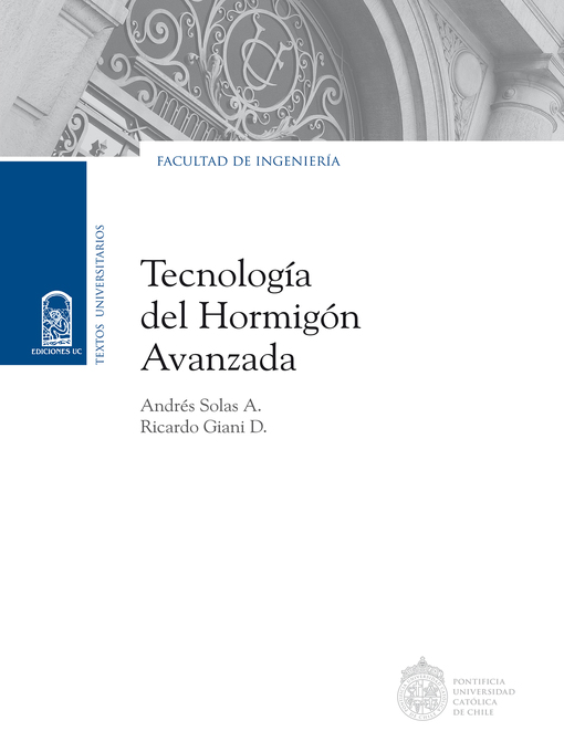 Title details for Tecnología del hormigón avanzada by Andrés Solas A. - Available